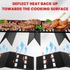 image:imageGasSaf Heat Deflector Replacement for Weber 7622 65505 Genesis 300 Series E310 E320 E330 S310 S320 S330 Grill Part with Front Control Knobs 2011 amp Newer Porcelain enameled Heat PlatesBlack Porcelain Steel