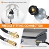 image:imageGasSaf Propane Regulator with Hose 4 Feet Griddle Propane Adapter Fits3 FT