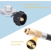 image:imageGasSaf Propane Regulator with Hose 4 Feet Griddle Propane Adapter Fits6 FT