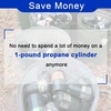 image:imageGassaf 3FT Propane Refill Adapter Hose Fill 1 Pound Bottles from 20lb Tank with ONOFF Control Valve