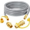 image:imageGasSaf 10 FT 12 ID Natural Gas Hose with Quick Connect Fitting38 inch 10FT