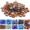 image:imageGasSaf 34 Inch Blended Fire Glass Beads for Outdoor Fire Pit 10 PoundAmber LusterBeads