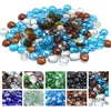 Caribbean Blue  Amber  Crystal Clear Luster