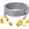 image:imageGasSaf 38 Inch ID Natural Gas Hose 24 Feet Quick Connect Gas Hose12 inch 12FT