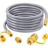 image:imageGasSaf 38 Inch ID Natural Gas Hose 24 Feet Quick Connect Gas Hose12 inch 15FT