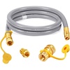 image:imageGasSaf 38 Inch ID Natural Gas Hose 24 Feet Quick Connect Gas Hose12 inch 6FT