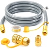image:imageGasSaf 38 Inch ID Natural Gas Hose 24 Feet Quick Connect Gas Hose12 inch 8FTTST