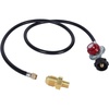 image:imageGasSaf 5FT 20 PSI Adjustable High Pressure Propane Regulator with Hose5 Feet