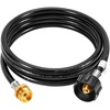 image:imageGasSaf 5FT Propane Hose Propane Adapter 1lb to 20lb Converter10 Feet