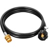 image:imageGasSaf 5FT Propane Hose Propane Adapter 1lb to 20lb Converter8 Feet