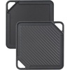 image:imageGasSaf Cast Iron Reversible Griddle with Handles 12 Heavy Duty Double Sided Grill Pan Perfect for Stove Tops and Gas Grills10 x 10