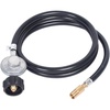 image:imageGasSaf Propane Regulator with Hose 4 Feet Griddle Propane Adapter Fits6 FT