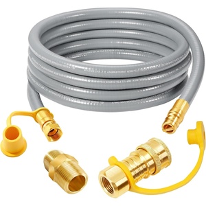 image:imageGasSaf 10 FT 12 ID Natural Gas Hose with Quick Connect Fitting38 inch 10FT