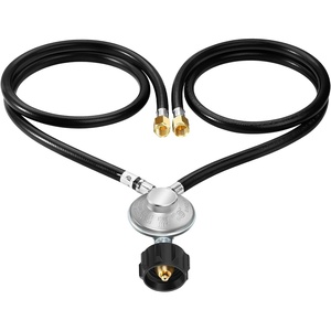 image:imageGasSaf 2 Feet YSplitter Low Pressure Propane Regulator Double Hose4 Feet