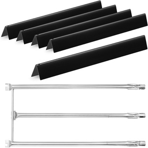 image:imageGasSaf 245 Flavorizer Bars for Weber Genesis 300 Gas Grills Flavor Bar for Weber 7539 7540 Genesis E310 E320 S310 S320 EPCEP 310 amp 320 SideKnob 5Pack Porcelain Enameled Heat Plates Bars22528set