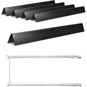 image:imageGasSaf 245 Flavorizer Bars for Weber Genesis 300 Gas Grills Flavor Bar for Weber 7539 7540 Genesis E310 E320 S310 S320 EPCEP 310 amp 320 SideKnob 5Pack Porcelain Enameled Heat Plates Bars21527set