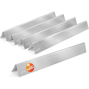 image:imageGasSaf 245 inch Flavorizer Bar Replacement for Weber 7539 7540 Genesis 300 Series E310 E320 S310 S320 EPCEP 310 amp 320 with Side Mounted Control Panels 5Pack Stainless Steel Flavor Bar225304