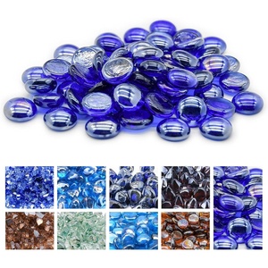 image:imageGasSaf 34 Inch Blended Fire Glass Beads for Outdoor Fire Pit 10 PoundCobalt BlueBeads
