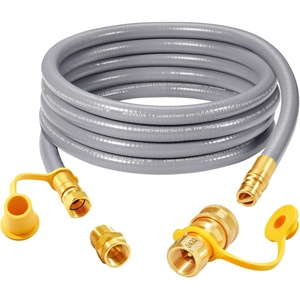 image:imageGasSaf 38 Inch ID Natural Gas Hose 24 Feet Quick Connect Gas Hose12 inch 12FT