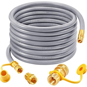 image:imageGasSaf 38 Inch ID Natural Gas Hose 24 Feet Quick Connect Gas Hose12 inch 18FT