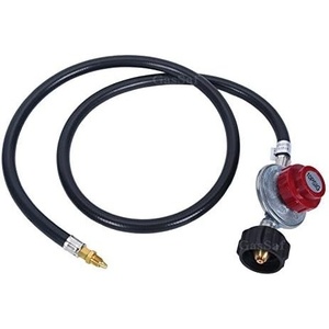 image:imageGasSaf 4FT 010PSI Adjustable High Pressure Propane Regulator4 FT Black