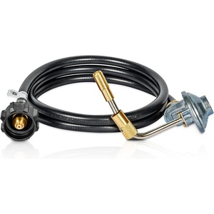image:imageGasSaf 5 FT Propane Adapter Hose with Griddle Regulator5 Feet