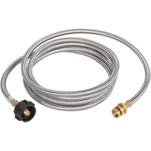 image:imageGasSaf 5FT Propane Hose Propane Adapter Hose with Gauge12 Feet
