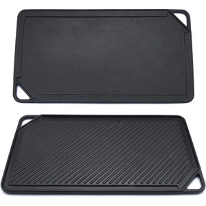 image:imageGasSaf Cast Iron Reversible Griddle With Handles 20 Inch x 105 Inch Big Grill Pan For Stovetop20 x 10 x 05