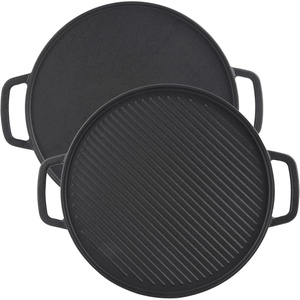 image:imageGasSaf Cast Iron Reversible Griddle with Handles 12 Heavy Duty Double Sided Grill Pan Perfect for Stove Tops and Gas Grills12 x 12