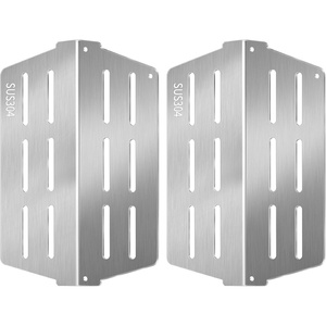 image:imageGasSaf Heat Deflector Replacement for Weber 7622 65505 Genesis 300 Series E310 E320 E330 S310 S320 S330 Grill Part with Front Control Knobs 2011 amp Newer Porcelain enameled Heat PlatesSilver 304 Stainless Steel
