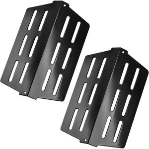 image:imageGasSaf Heat Deflector Replacement for Weber 7622 65505 Genesis 300 Series E310 E320 E330 S310 S320 S330 Grill Part with Front Control Knobs 2011 amp Newer Porcelain enameled Heat PlatesBlack Porcelain Steel