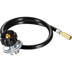 image:imageGasSaf Propane Regulator with Hose 4 Feet Griddle Propane Adapter Fits3 FT