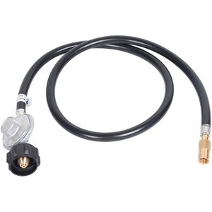 image:imageGasSaf Propane Regulator with Hose 4 Feet Griddle Propane Adapter Fits4 FT