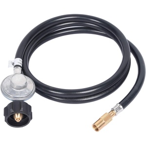 image:imageGasSaf Propane Regulator with Hose 4 Feet Griddle Propane Adapter Fits6 FT